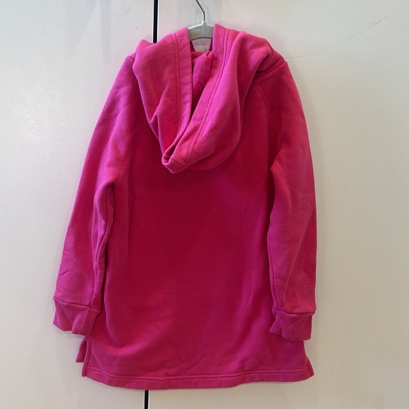 Long dark pink sweatshirt with cute embroidery - Picture 2 of 2